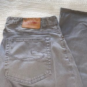 gray men’s chip and pepper pants 34x34